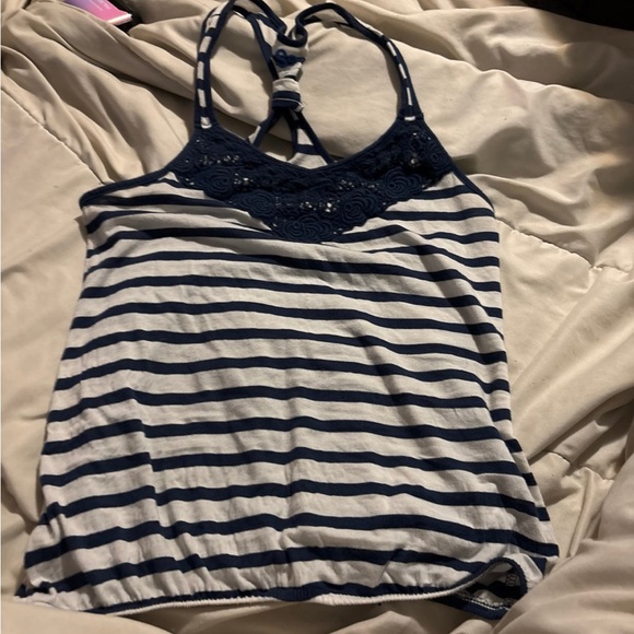 SO Navy and White Striped Tank Top - Picture 1 of 2